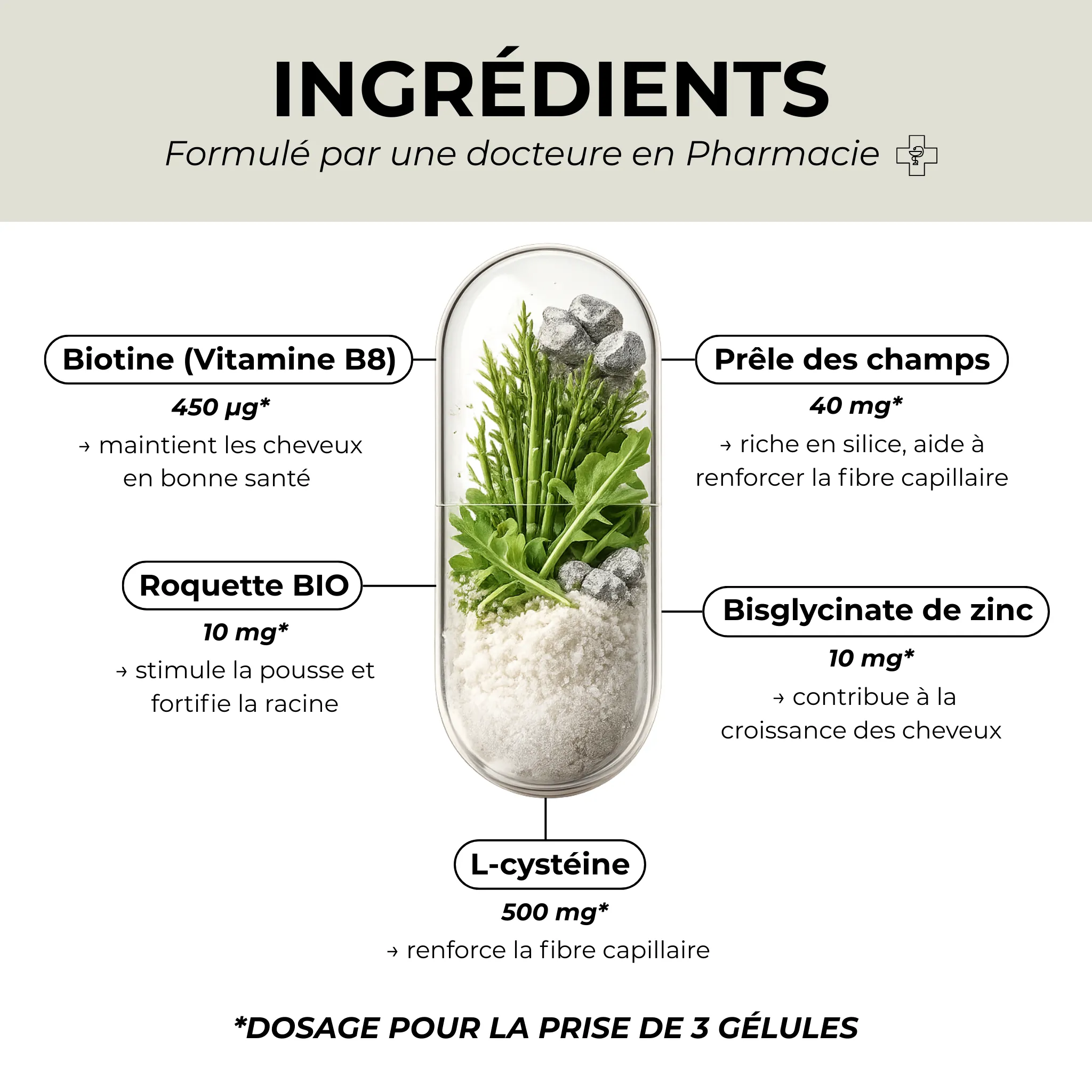 Complément alimentaire cheveux - Traitement naturel 1 mois - Image 6