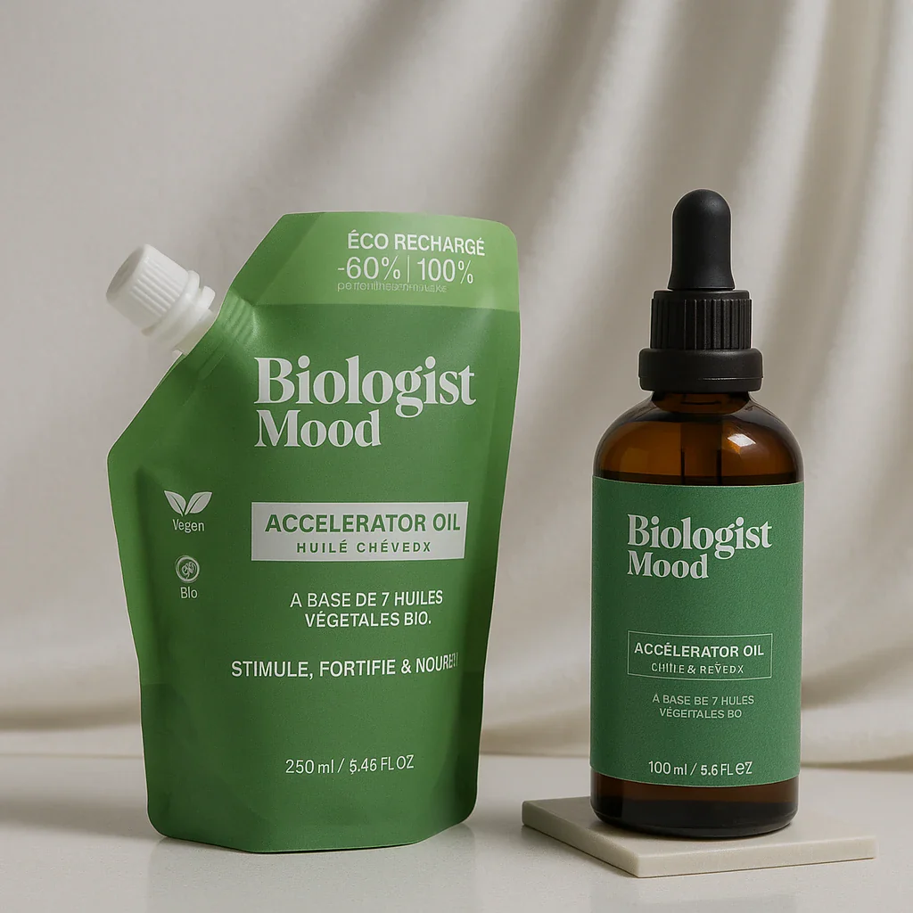Eco-recharge Huile Pousse Bio - 6 mois de cure - Image 3