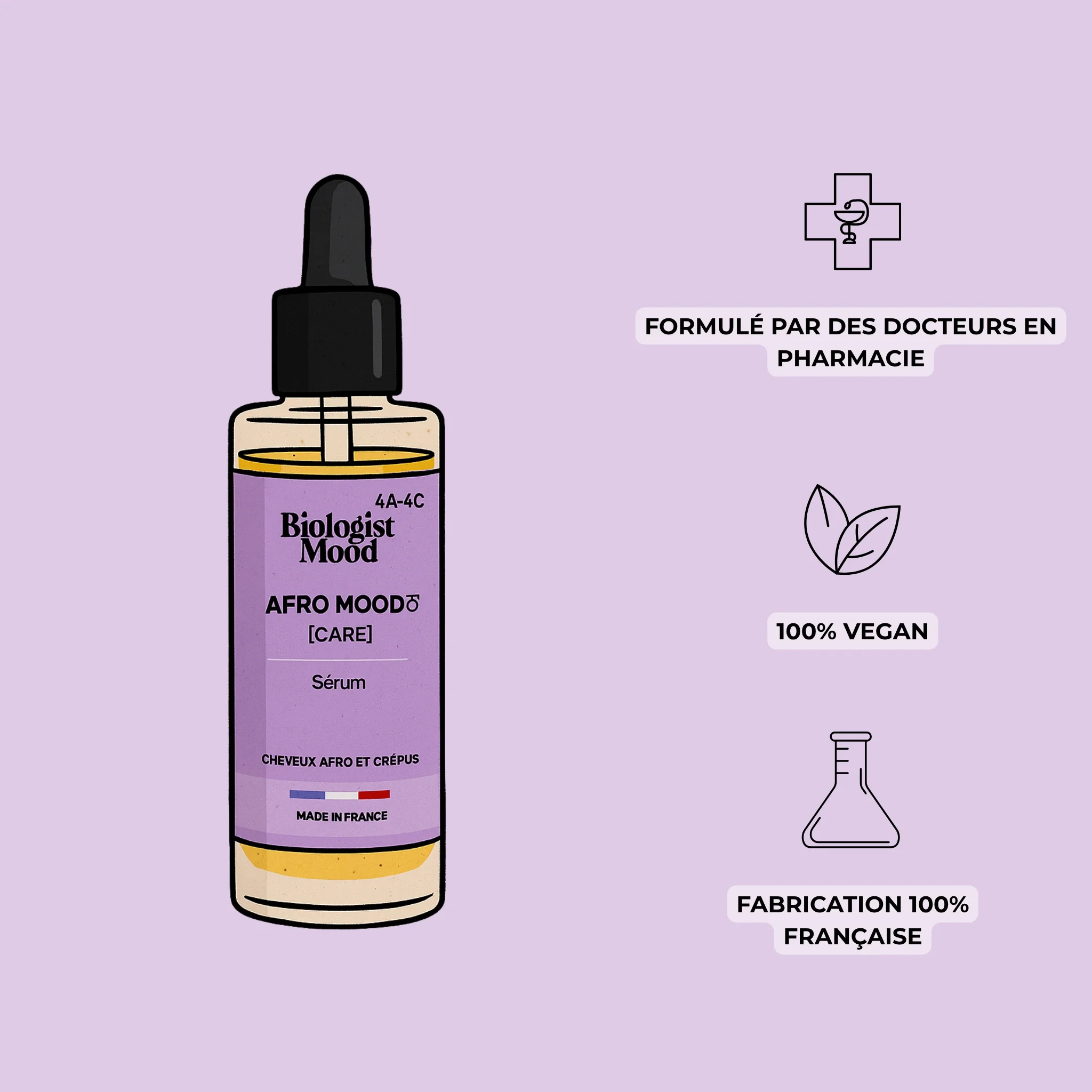 Le Sérum Afro Mood -Huile sèche sublimatrice pour cheveux afro et crépus - Image 5